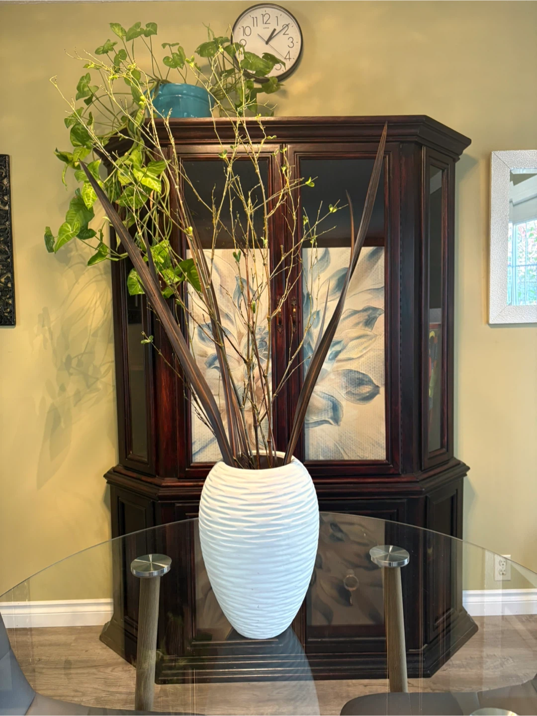 White Textured Decorative Vase