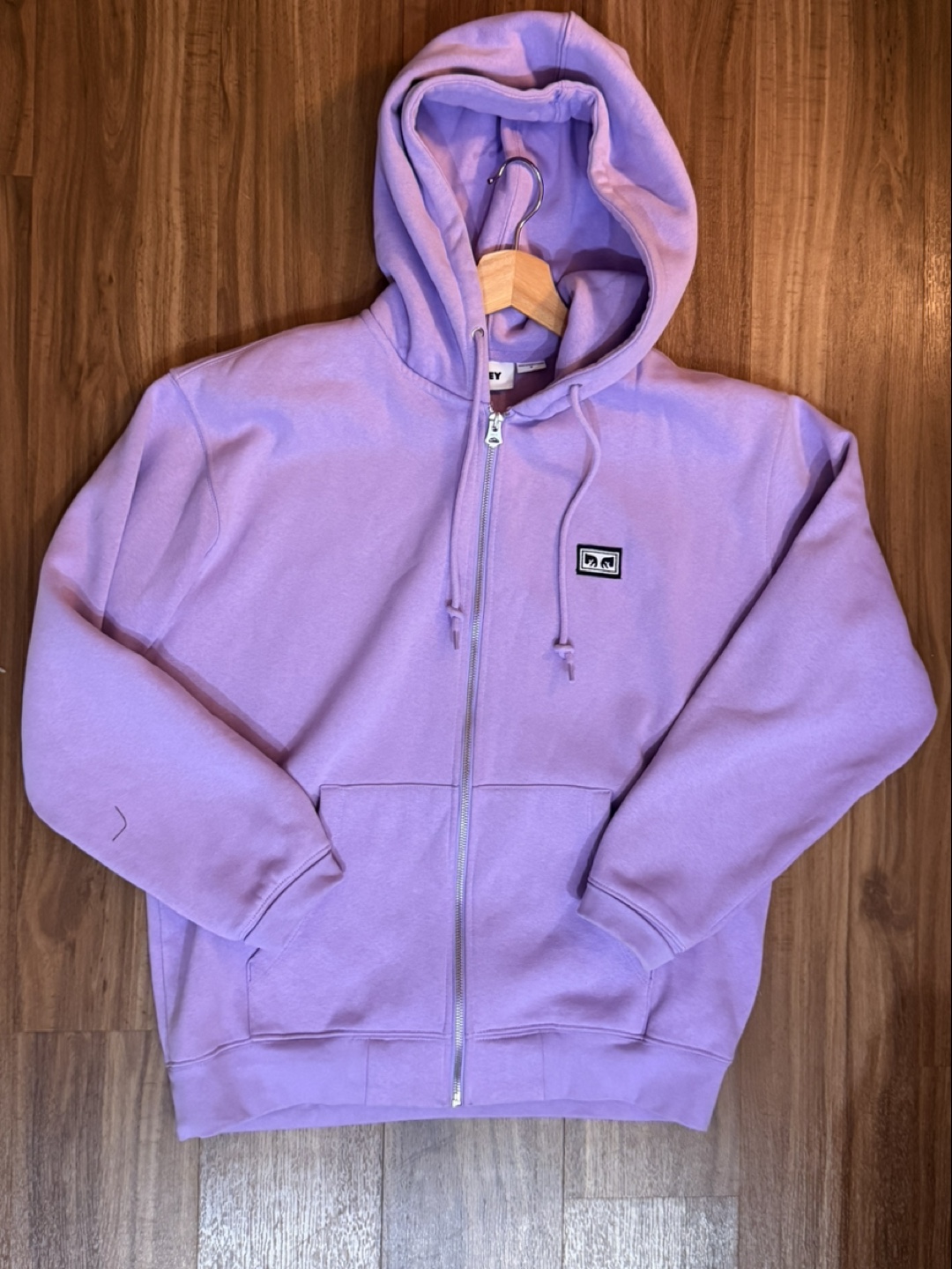 Obey Full-Zip Purple Hoodie
