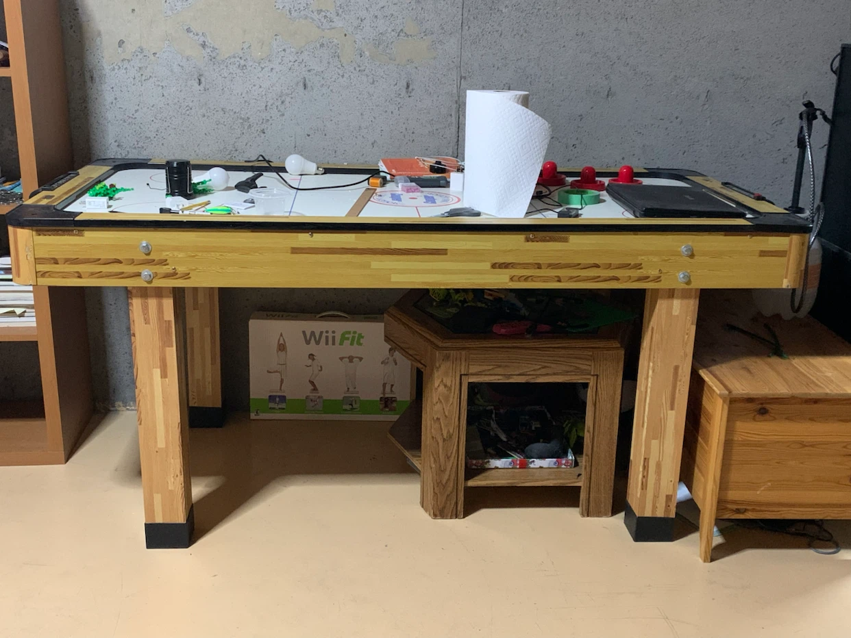 Air Hockey Table with Accessories