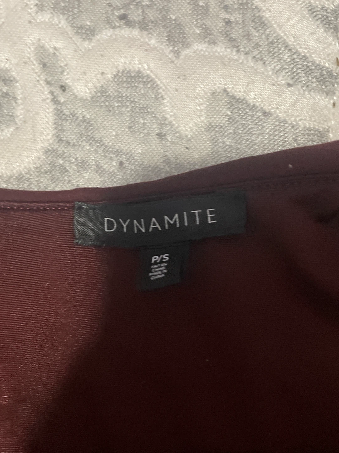 Dynamite Maroon Ruched Top - photo 2