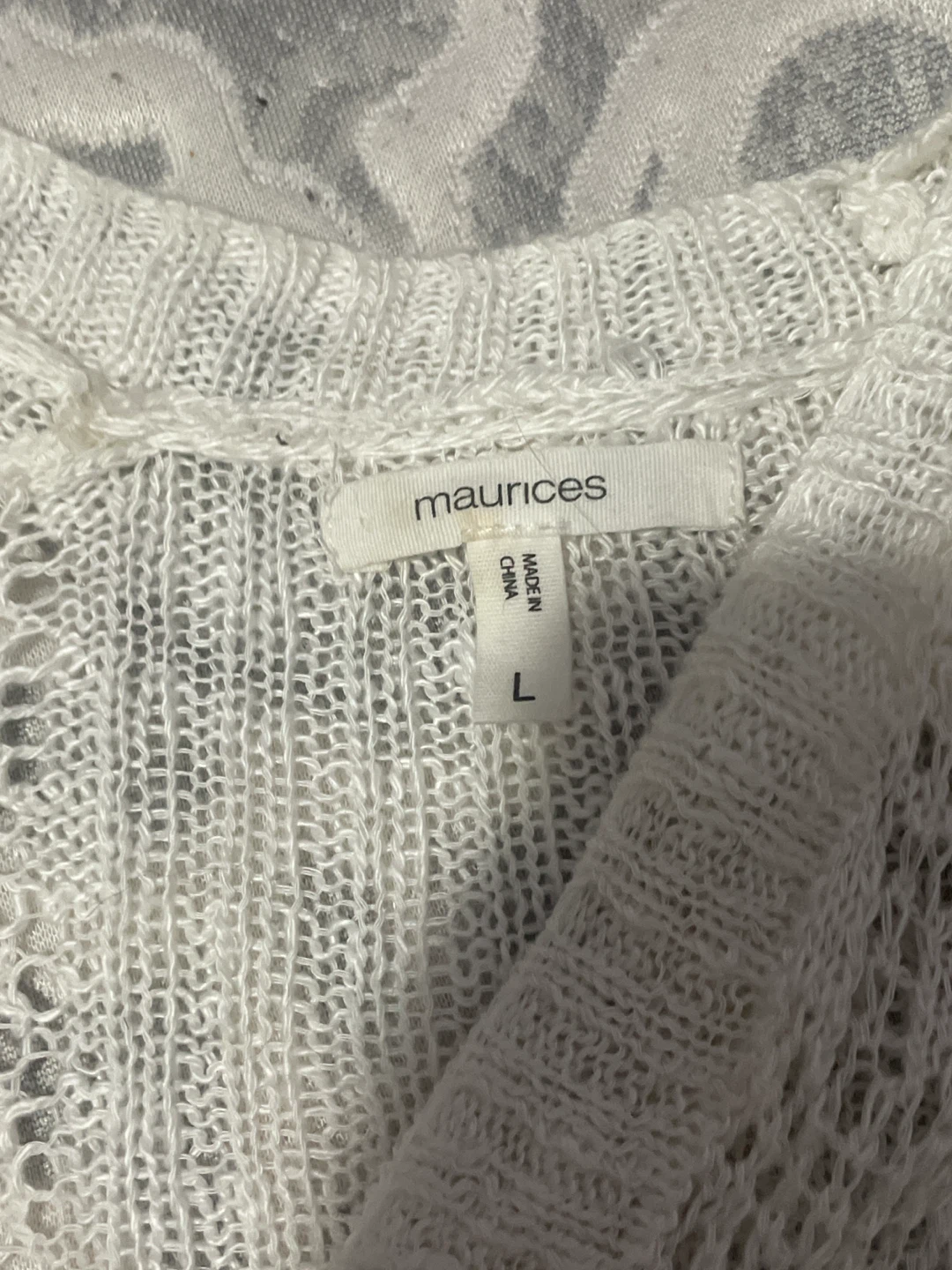 Maurices White Open Knit Cardigan - photo 2