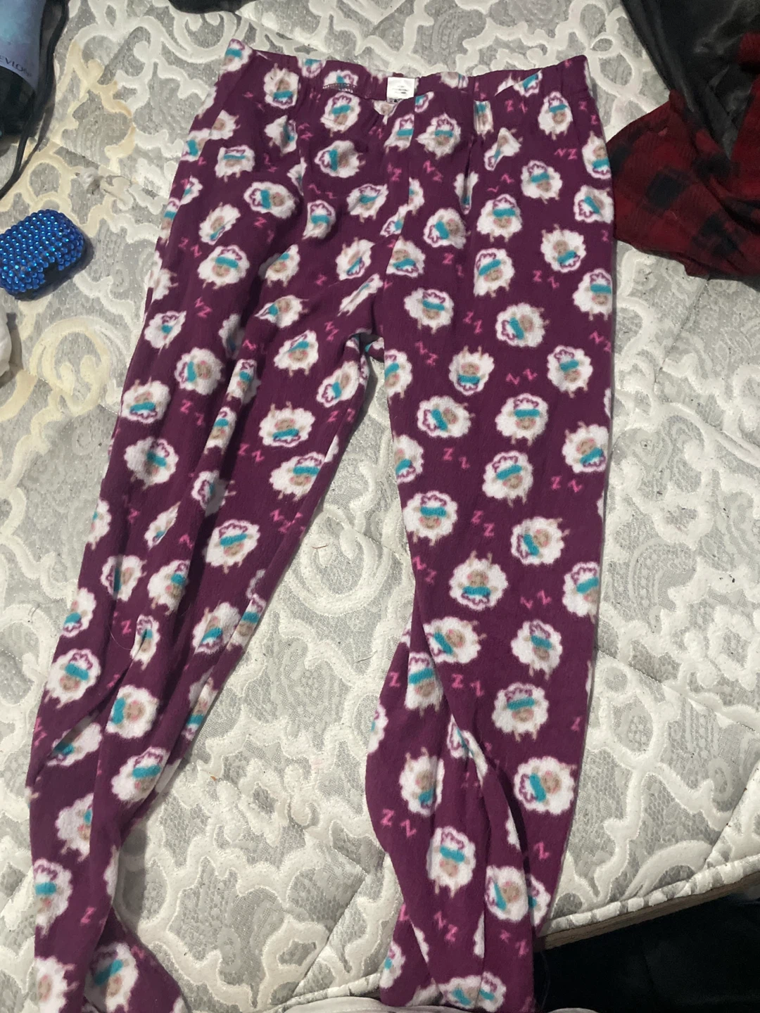 Women's Fleece Sheep Print Pyjama Pants