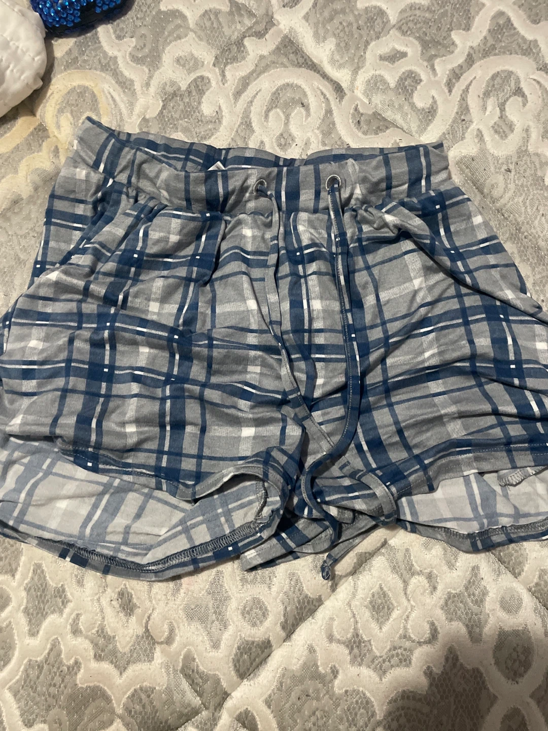 Carisma Plaid Lounge Shorts