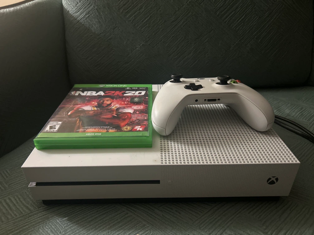 Xbox One S Console with Controller and NBA 2K20
