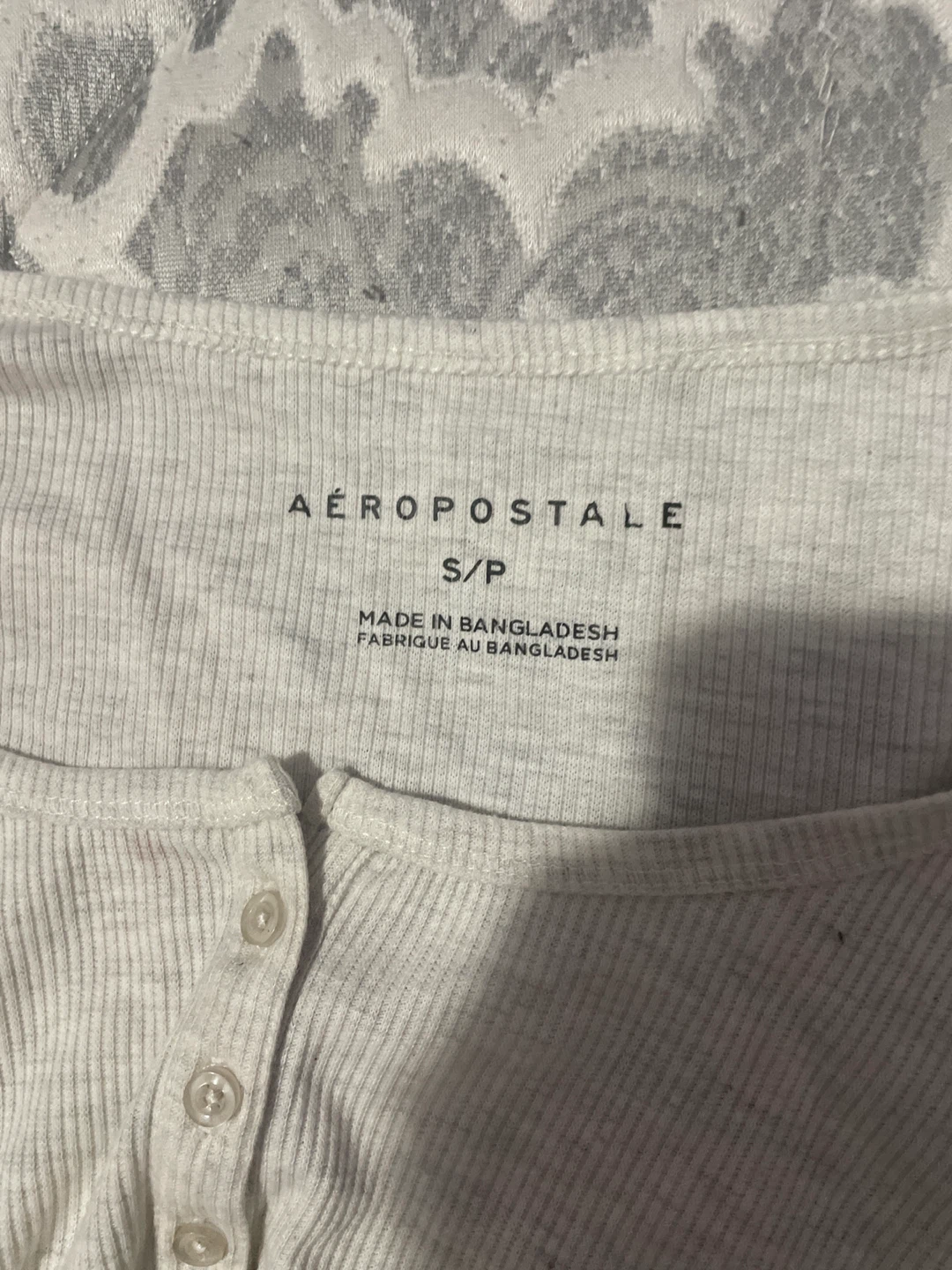 Aeropostale long sleeve ribbed henley top - photo 2