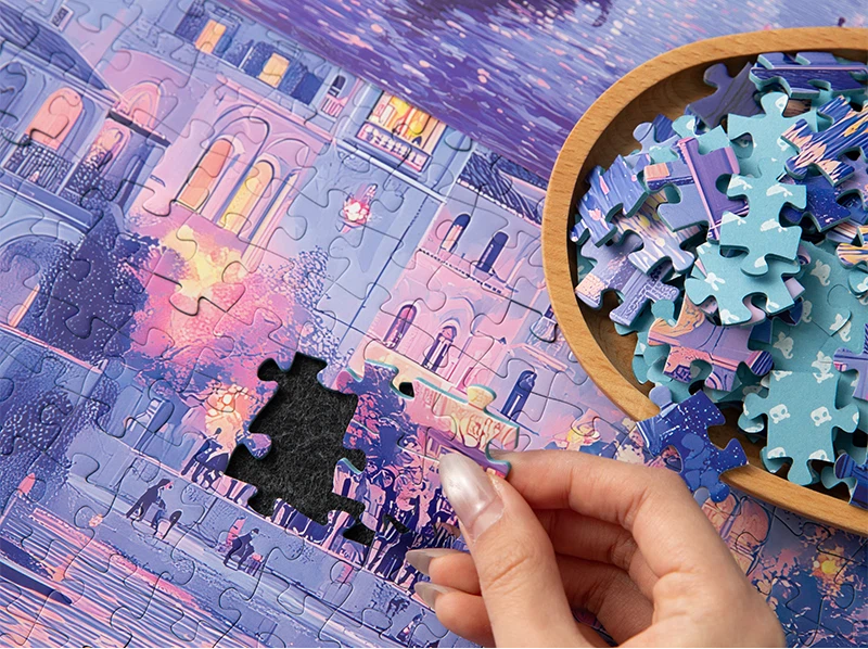 Vinlaa Amalfi Night Art 1000 pieces Puzzle_NWT - photo 4