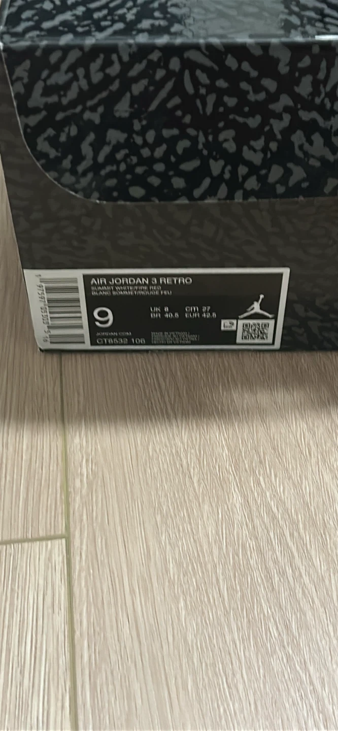 Jordan Retro 3 Cement Grey Size 9 - photo 5