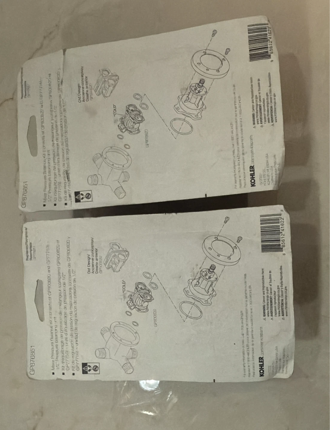 Brand New Sealed Kohler GP876851 Faucet Kits (Save on Tax!) - photo 2