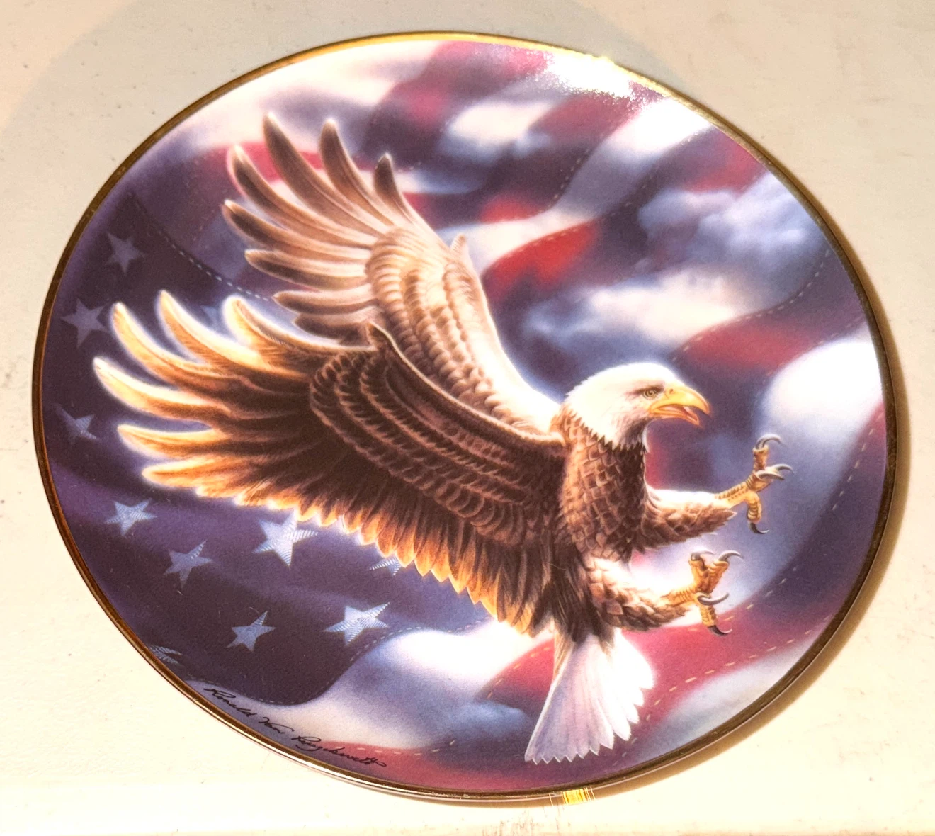 Franklin Mint The American Eagle Plate