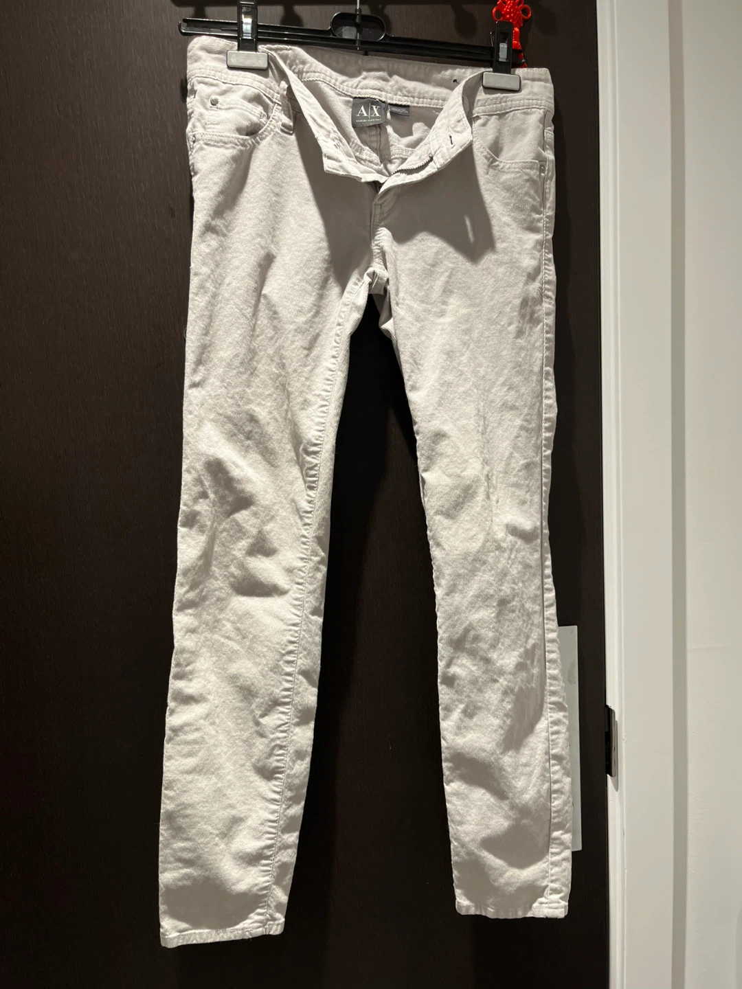 Armani Exchange White Corduroy Pants - photo 2