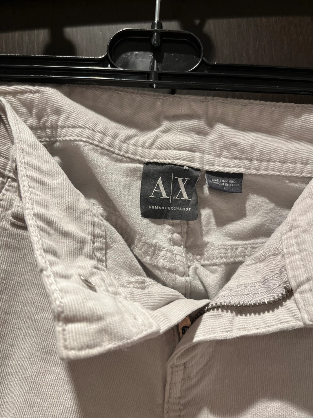 Armani Exchange White Corduroy Pants - photo 3