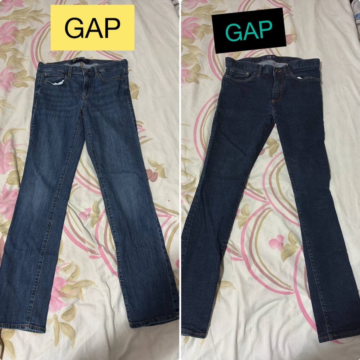 Two Pairs of Gap Denim Jeans