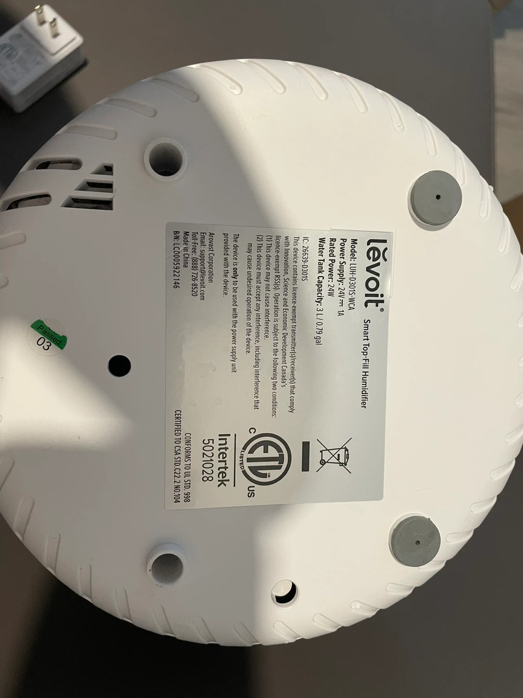 Levoit Smart Top-Fill Humidifier - photo 2