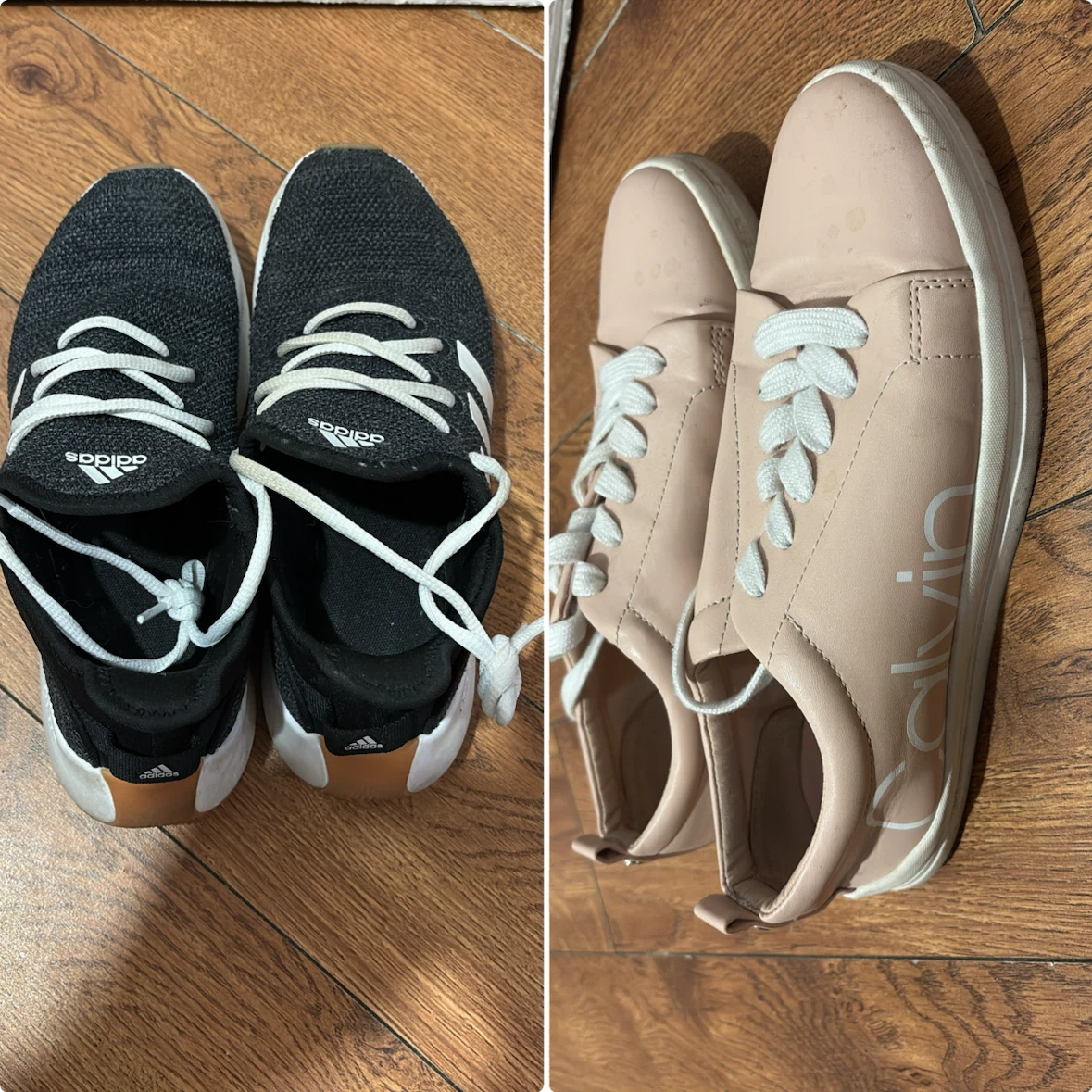 Take both for $5..Adidas + Calvin Klein Size 6.5&6