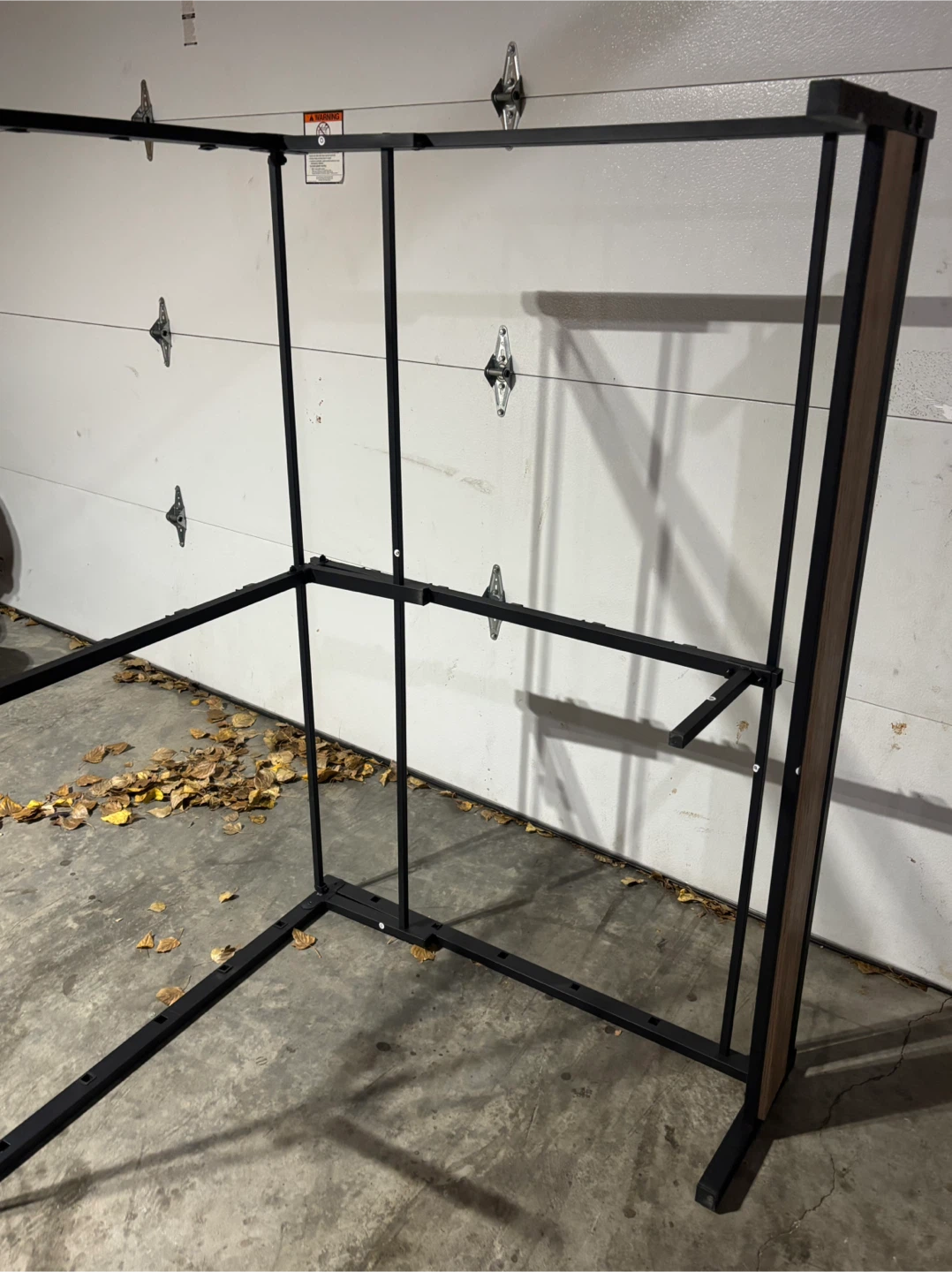 Metal Bed Frame with Wood Headboard - photo 2