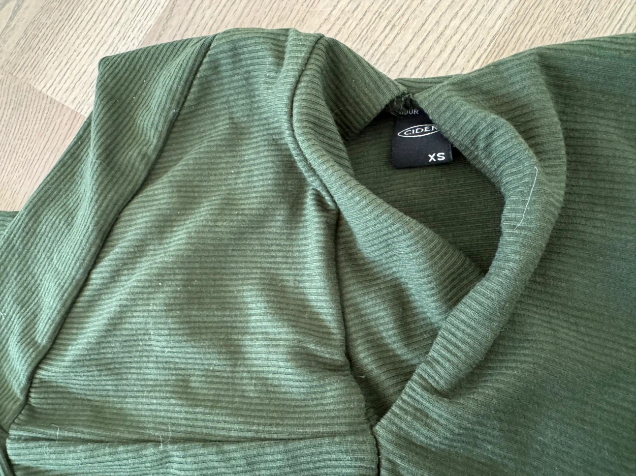 Cider Ribbed Top Dark Green Size XS - photo 2