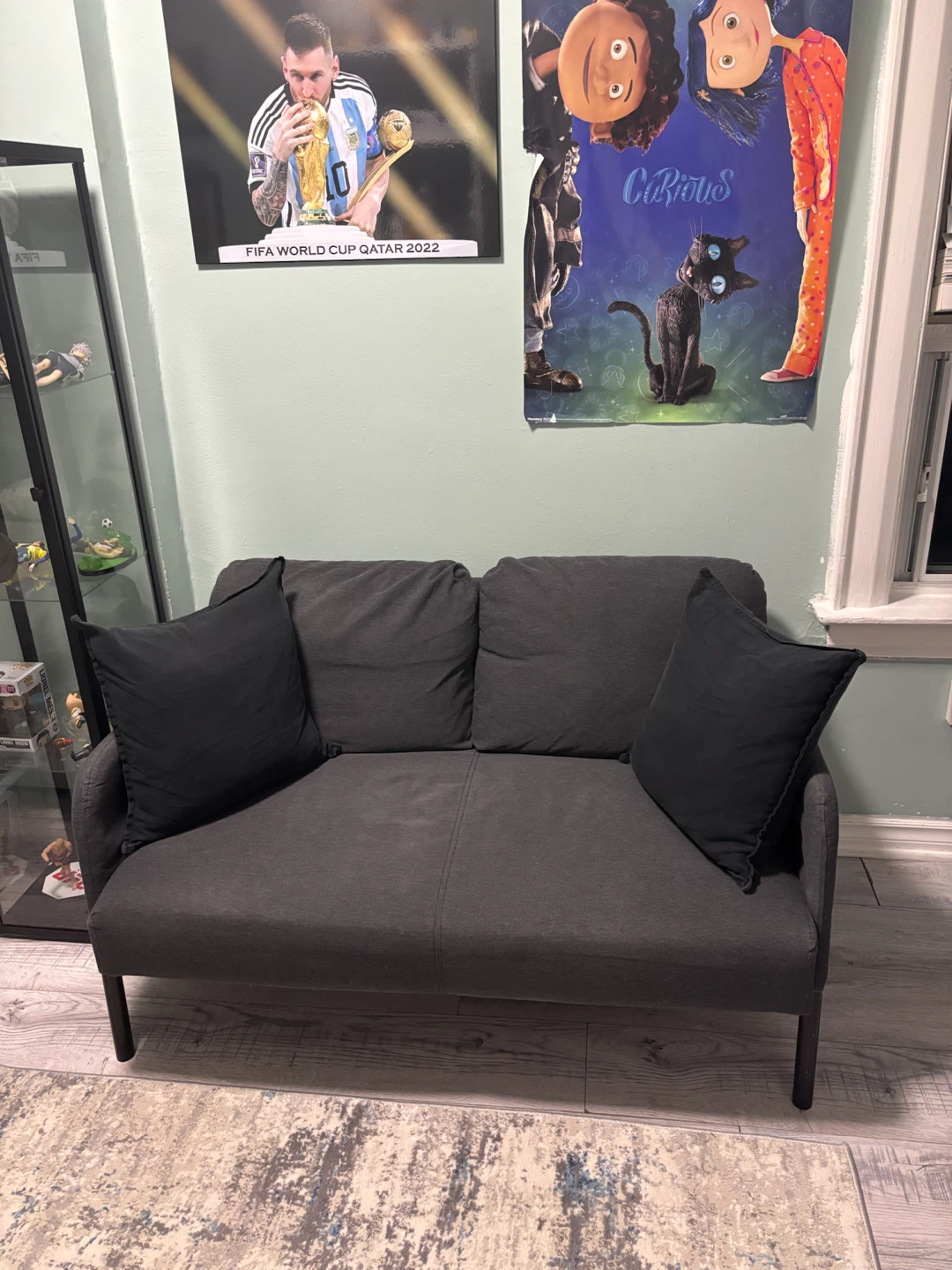Dark Gray Small Sofa