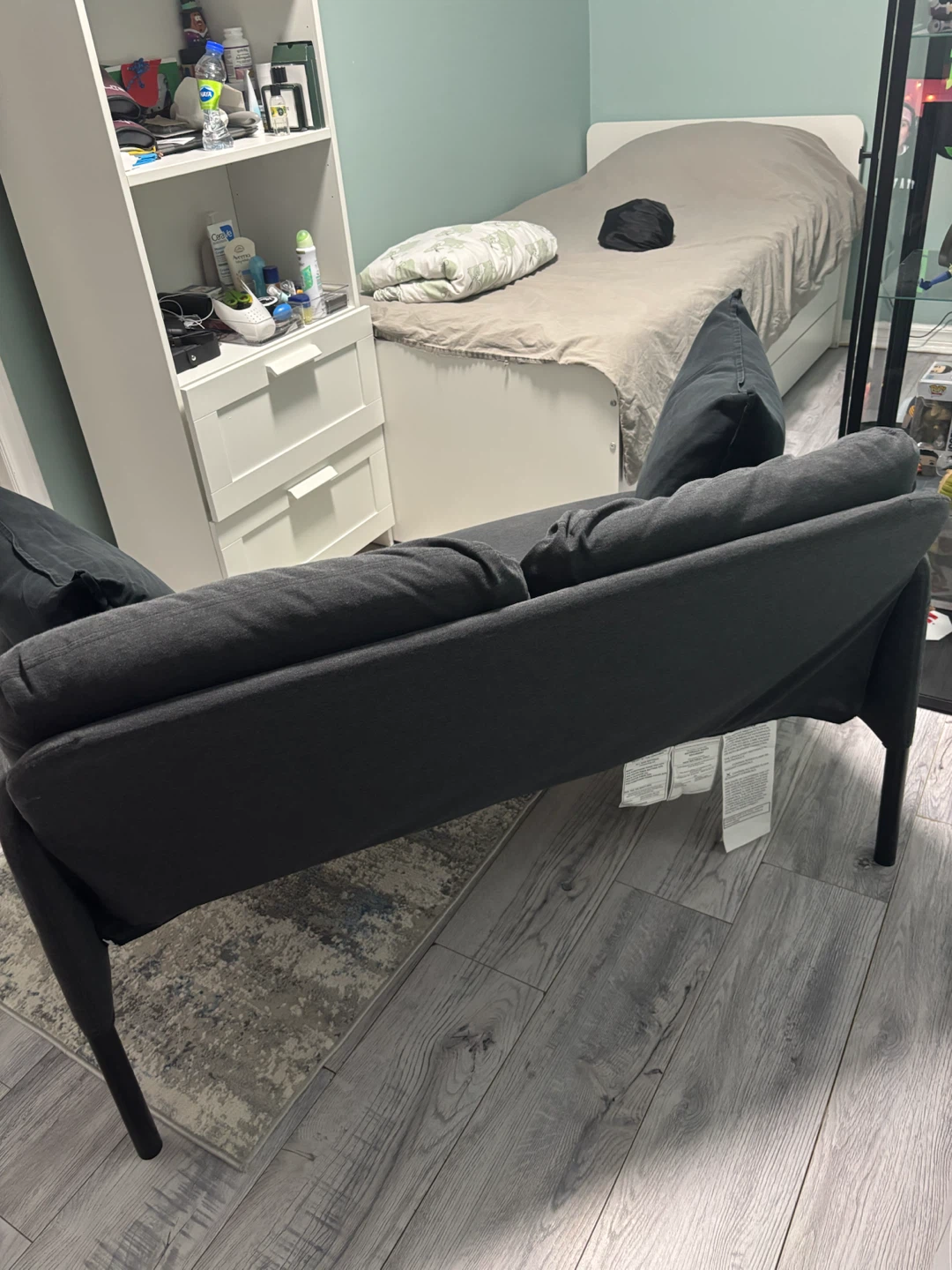 Dark Gray Small Sofa - photo 2