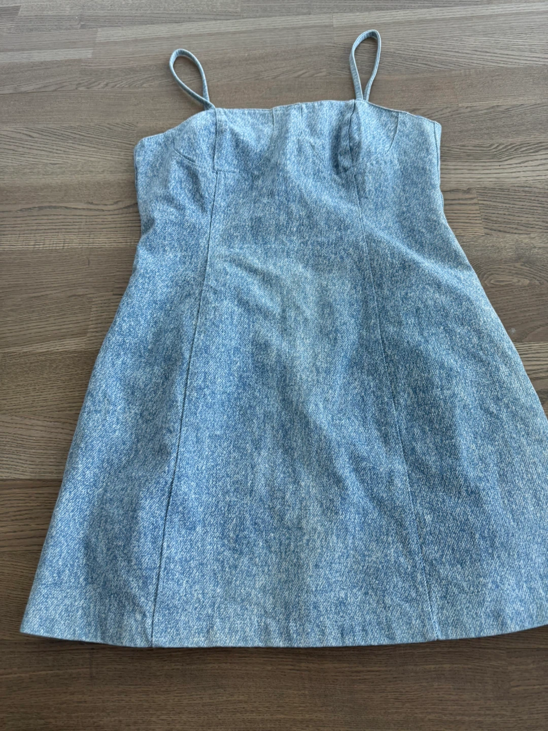 Designer’s Light wash denim mini dress - photo 2