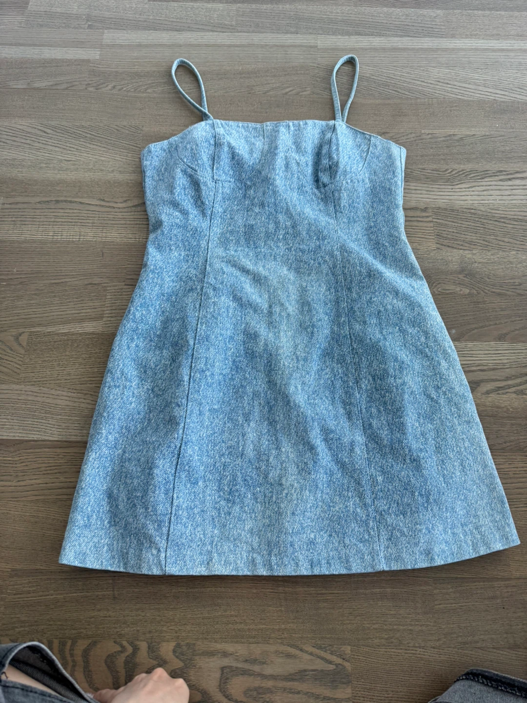 Designer’s Light wash denim mini dress - photo 3