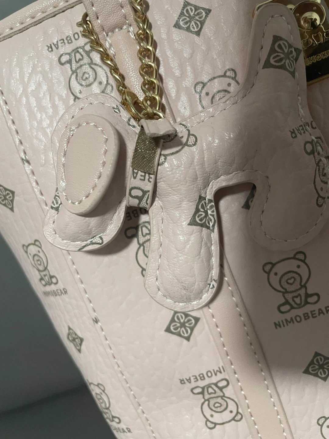 Nimo Bear Pink Tote Bag with Crossbody Strap - photo 3