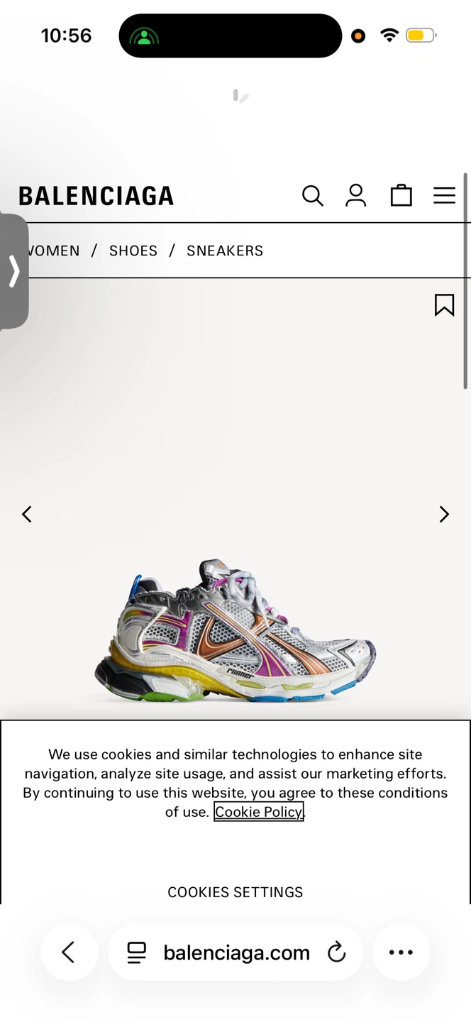 Balenciaga Runner Sneakers size 8 fits big - photo 5