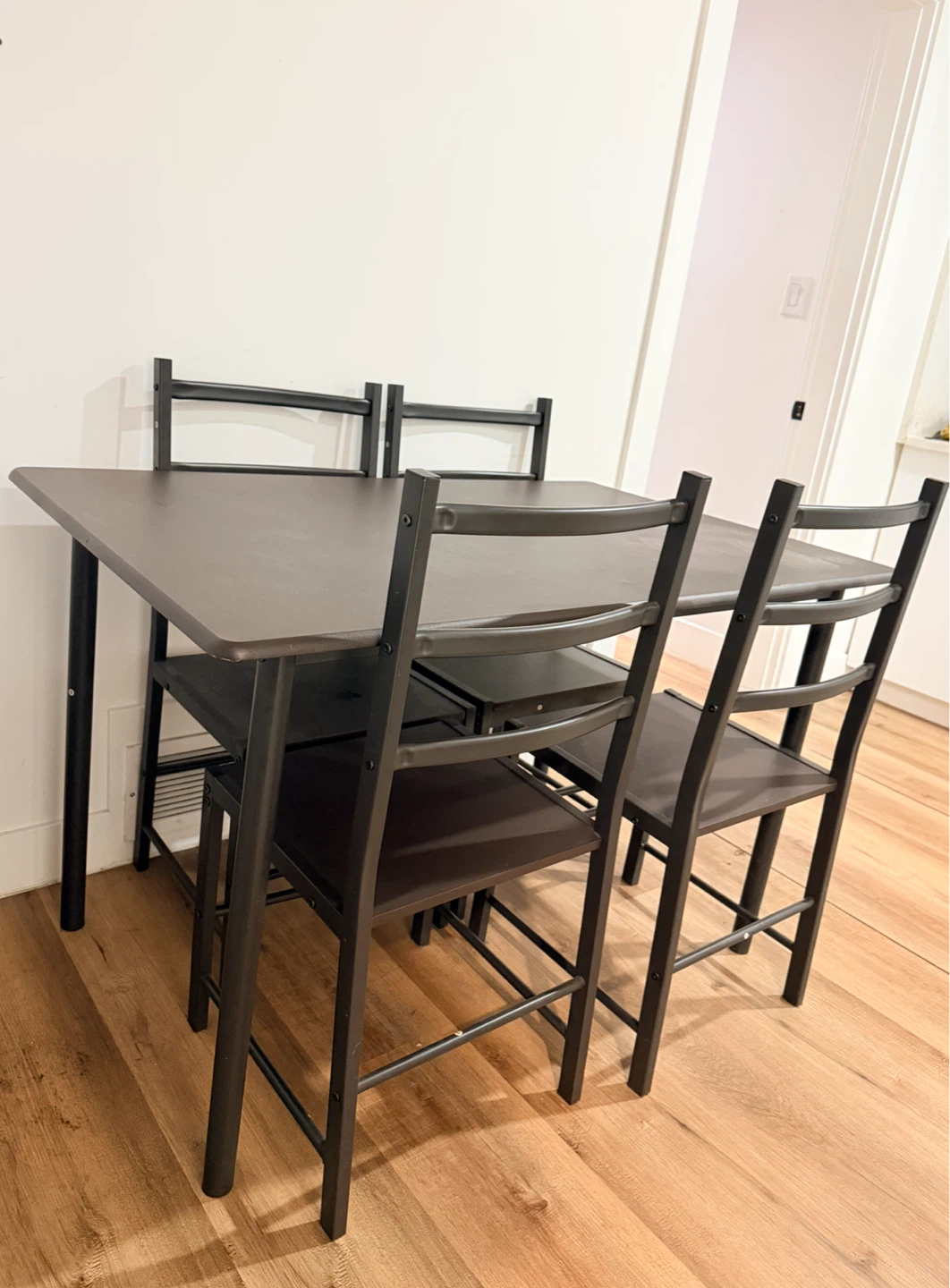 Dining Table and 4 Chairs Set