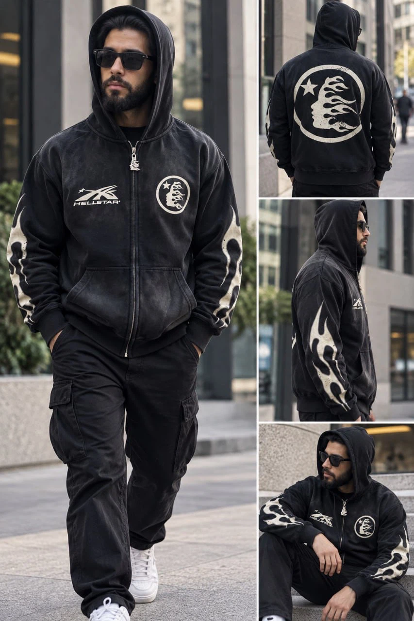 Hellstar Zip-Up Hoodie