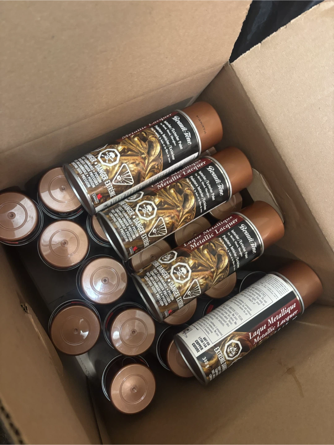 Beauti-Tone Metallic Lacquer Copper Spray Paint
