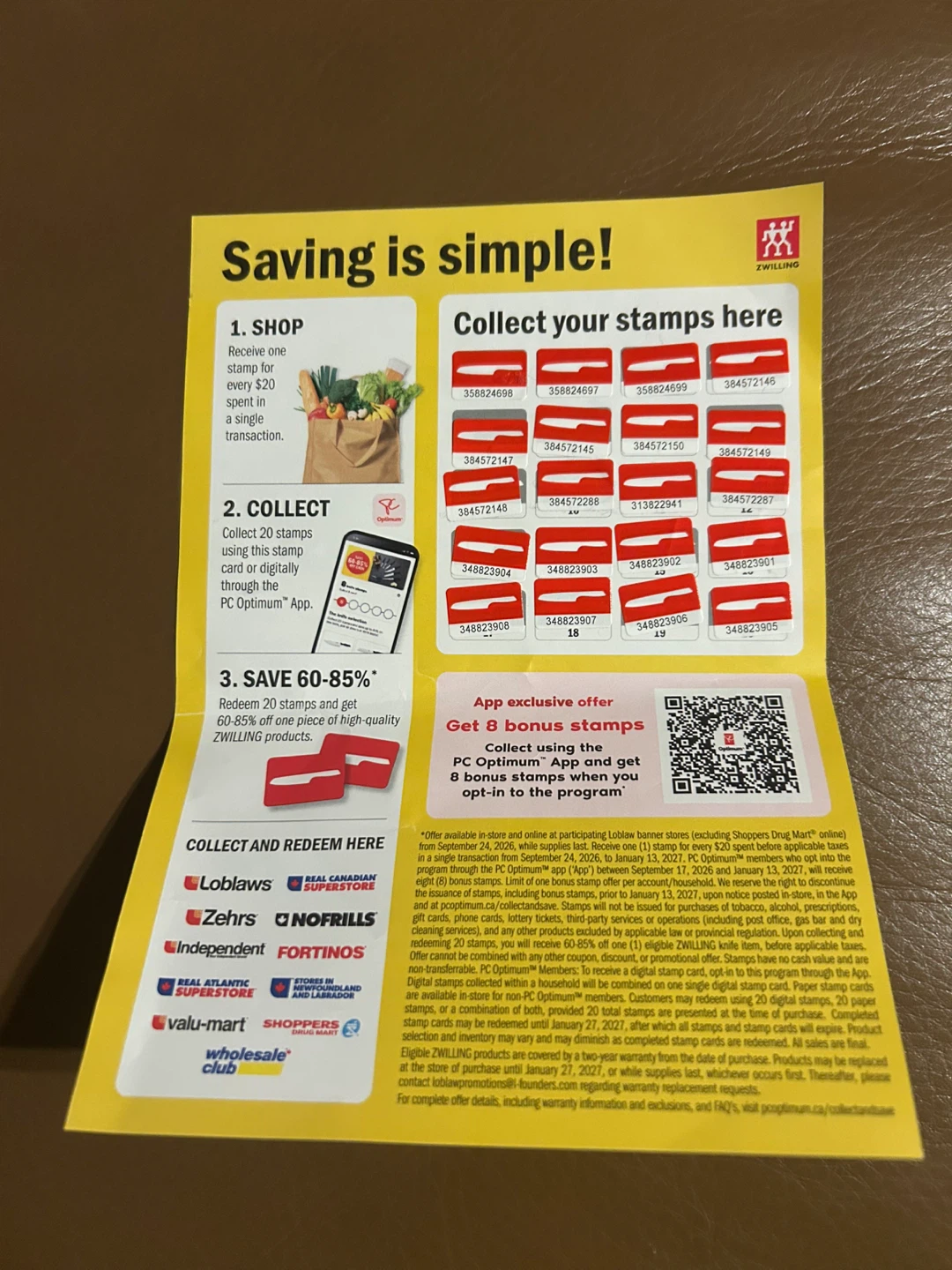 Superstore Zwilling Stamp Collection