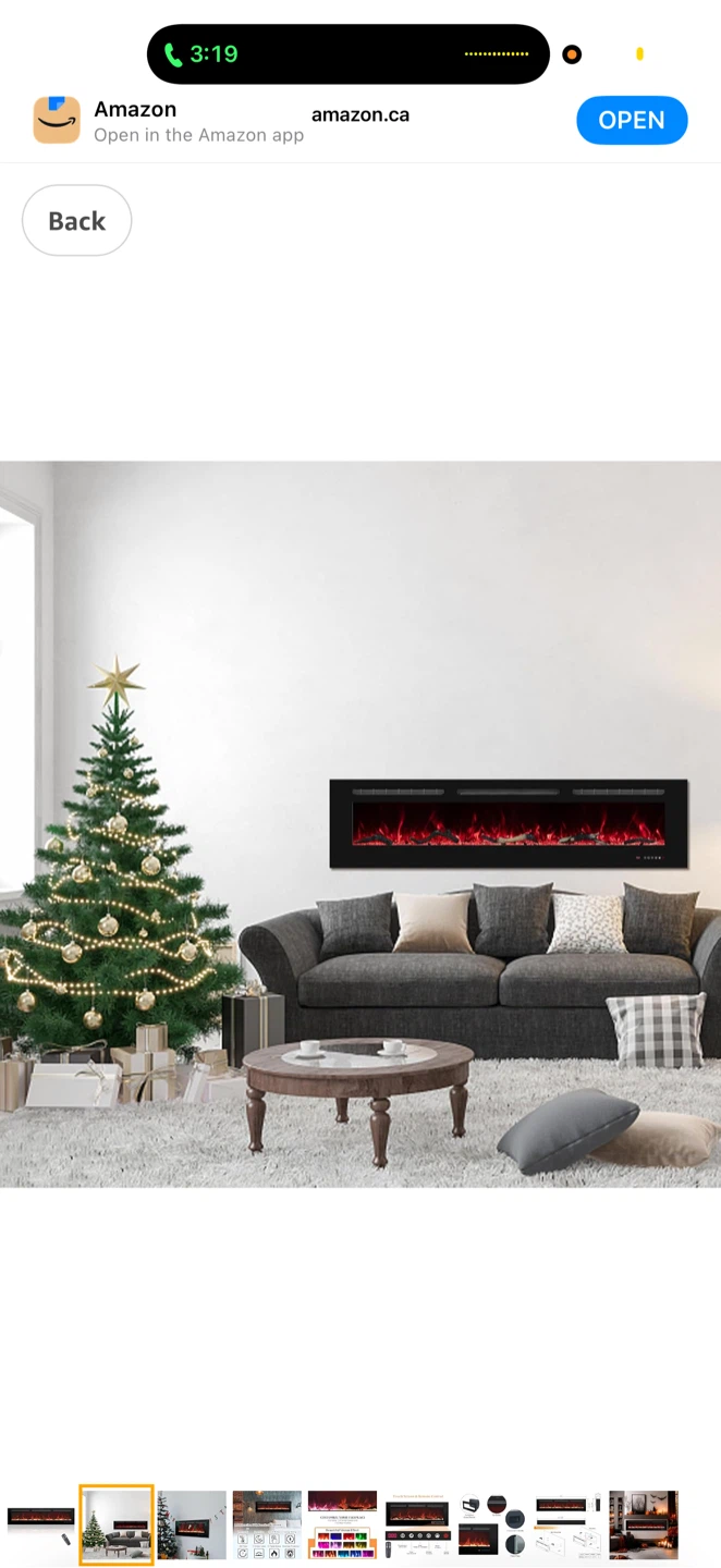 Oxhark 72-inch Electric Fireplace Heater - photo 3
