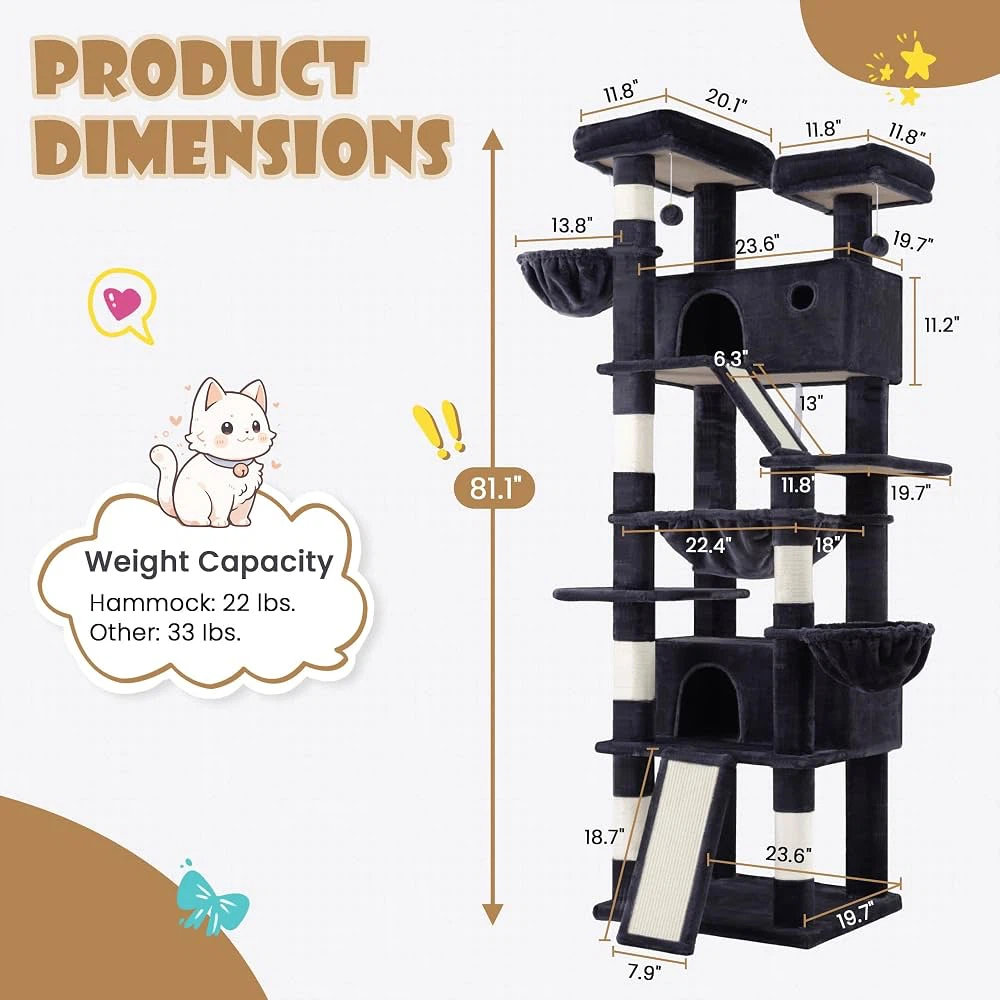 Large Multi-Level Cat Tree - photo 2
