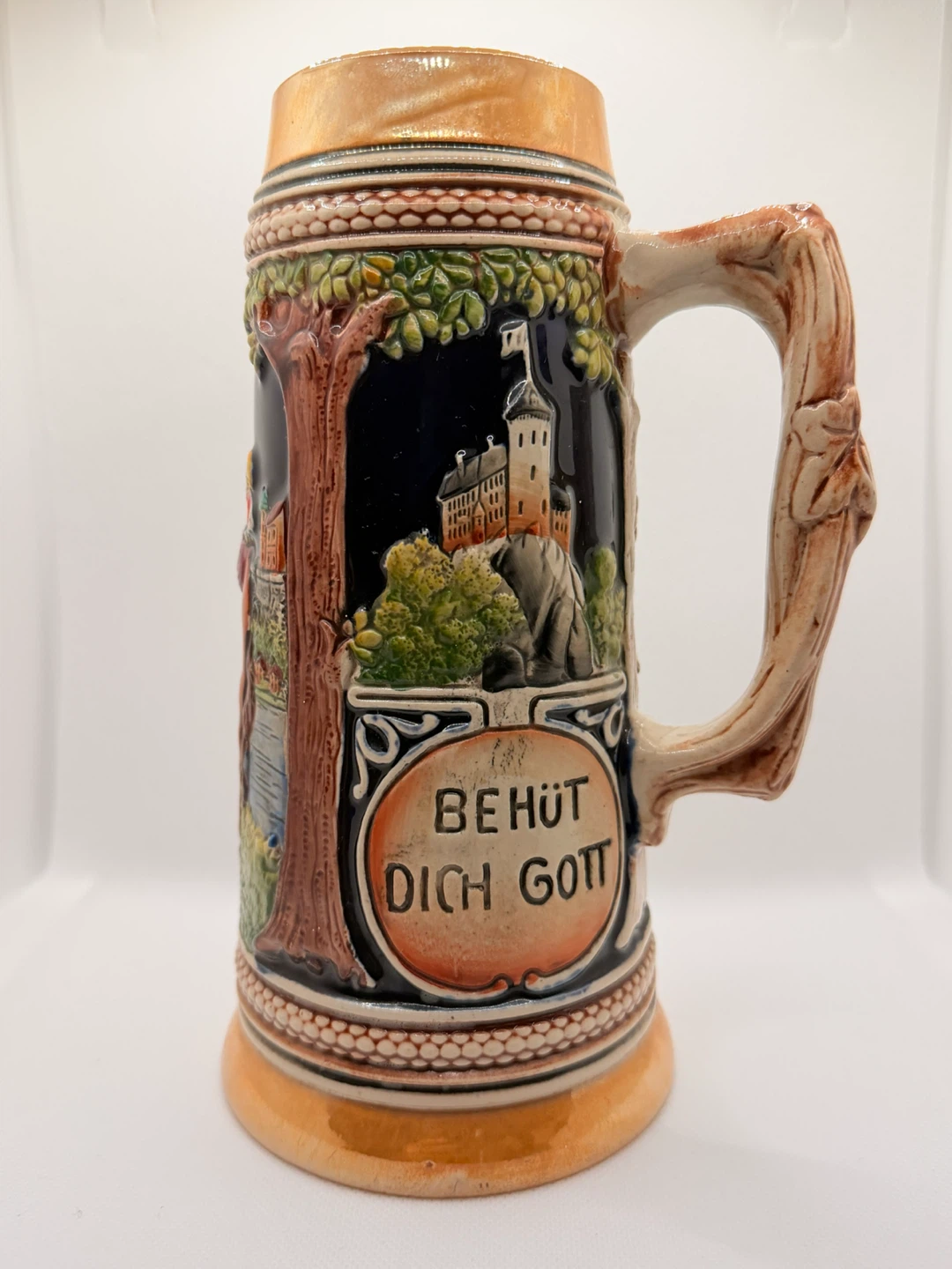 Western Germany Beer Stein (without a pewter lid) - photo 5