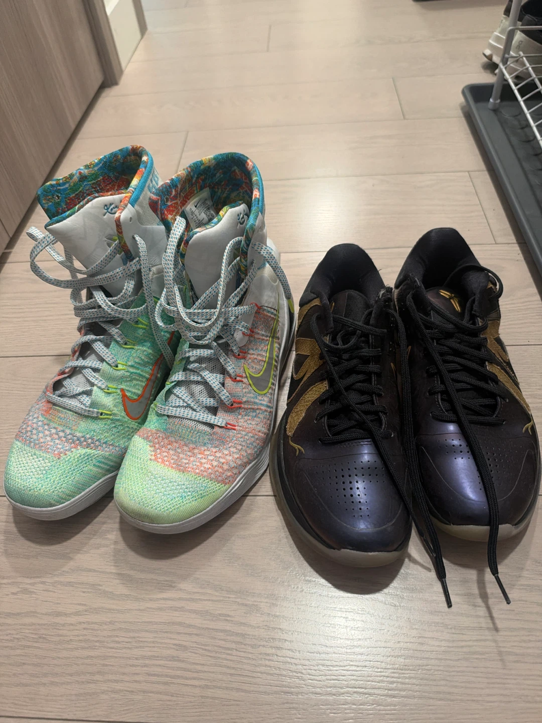 Two Pairs of Nike Kobe Sneakers