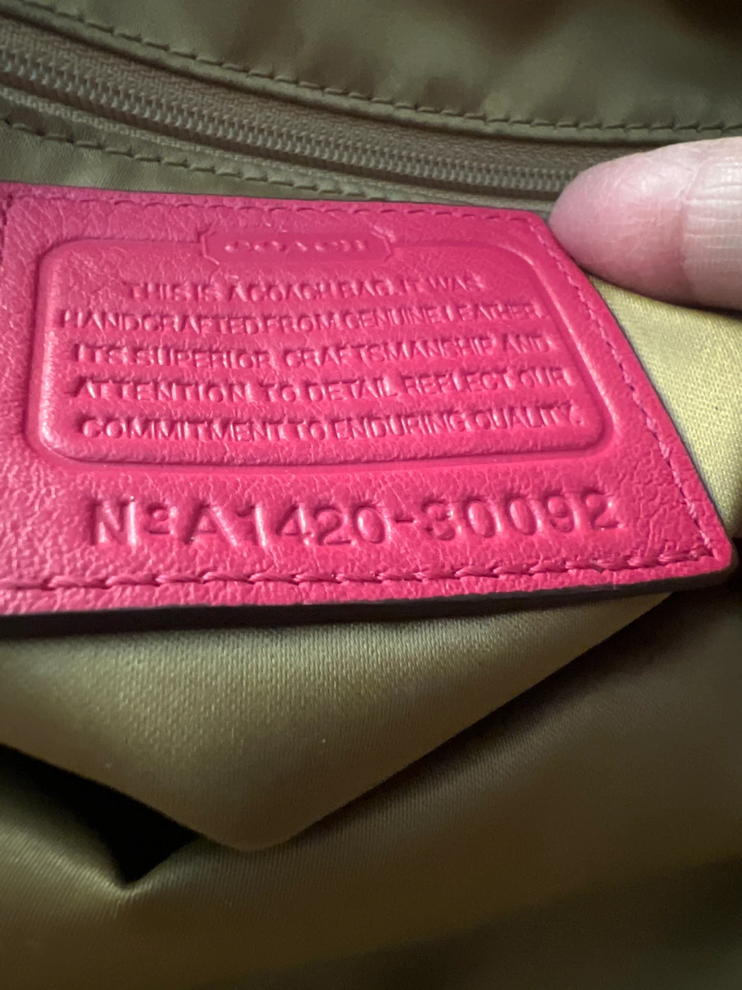 Hot Pink Coach Handbag - photo 3