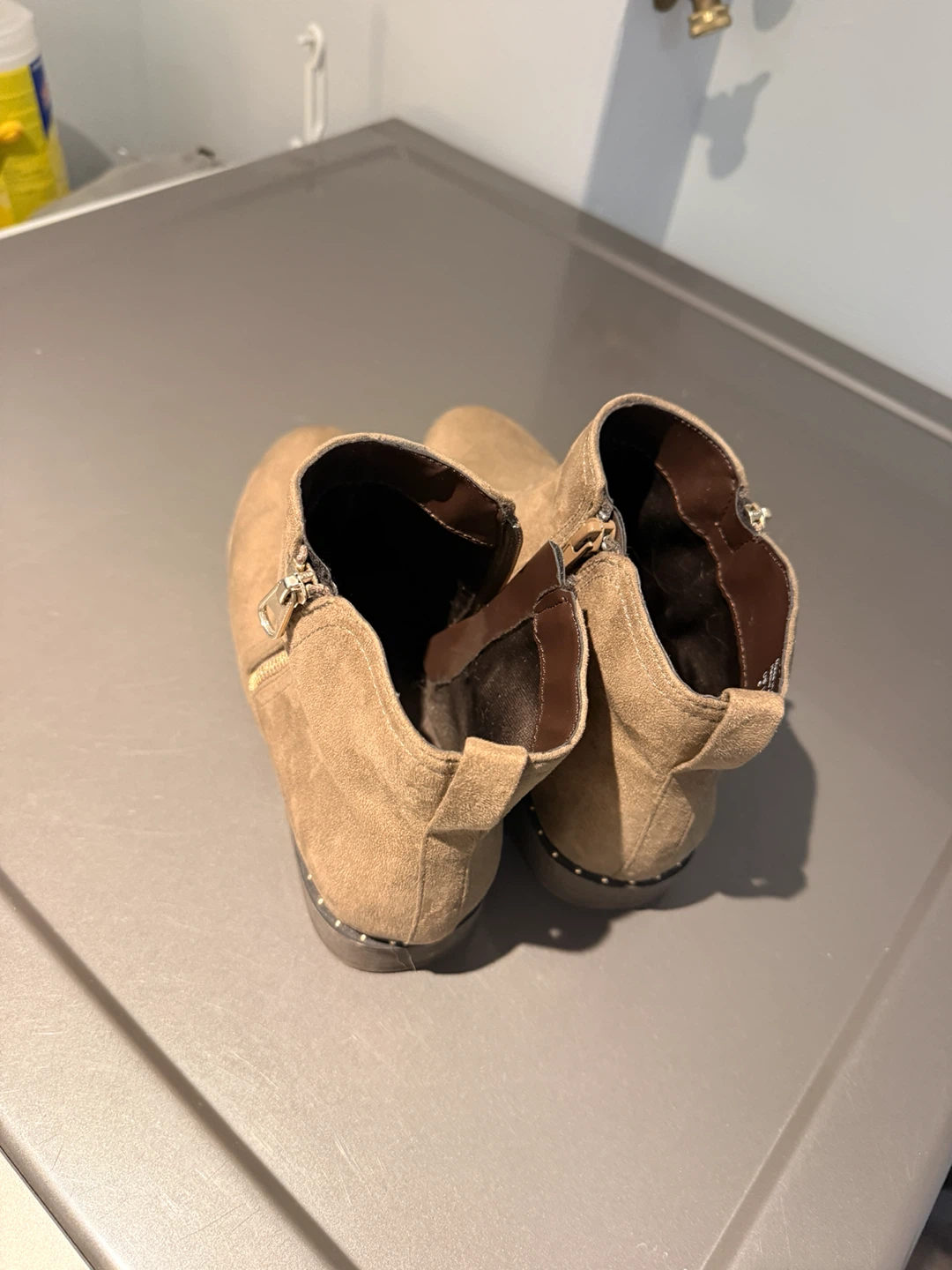 Call It Spring Tan Suede Ankle Boots - photo 2
