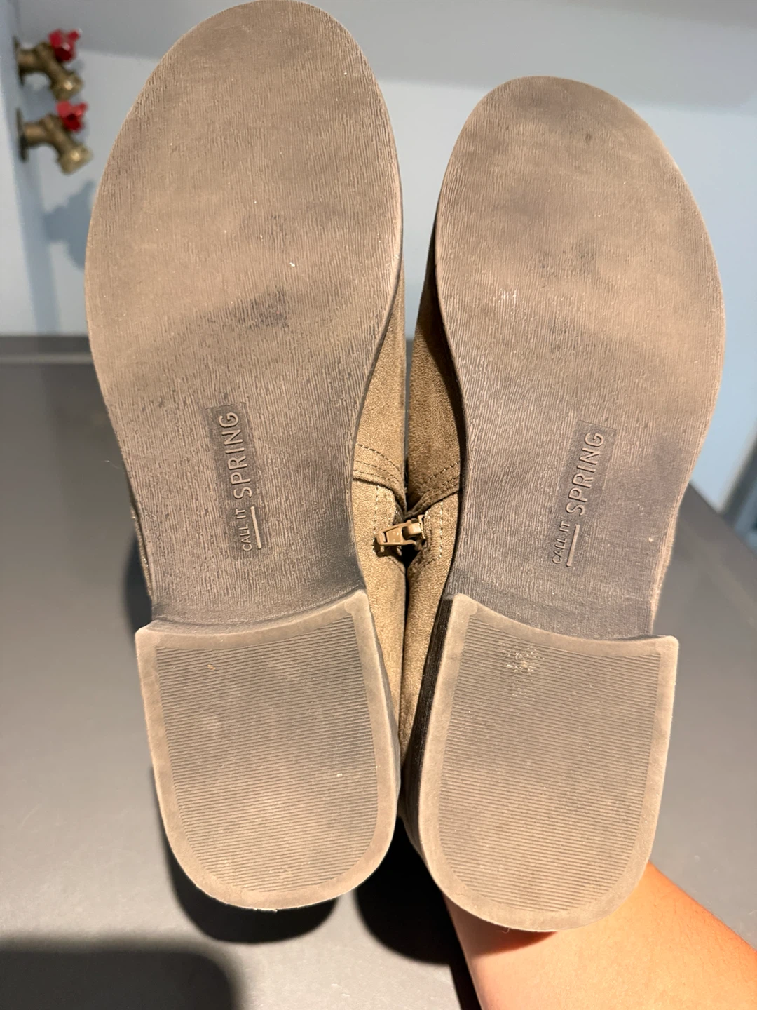 Call It Spring Tan Suede Ankle Boots - photo 3