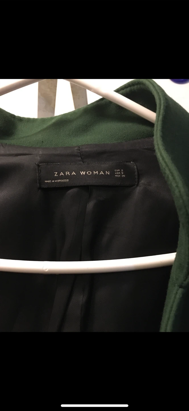 Zara Woman Green Coat Size Small - photo 3