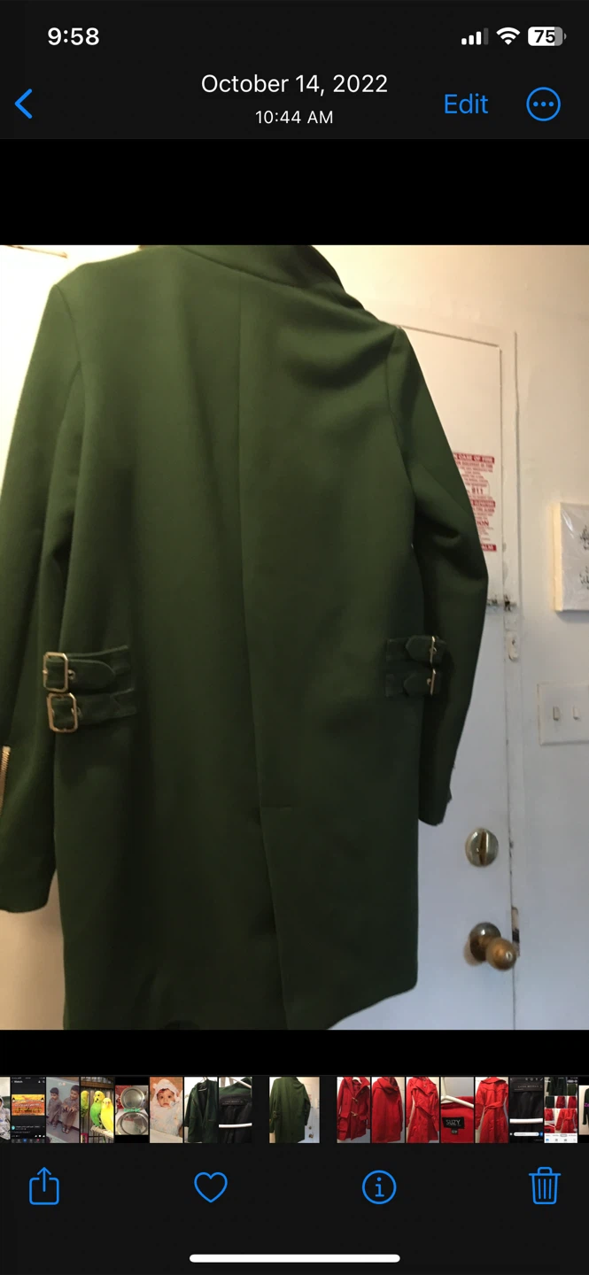 Zara Woman Green Coat Size Small - photo 5