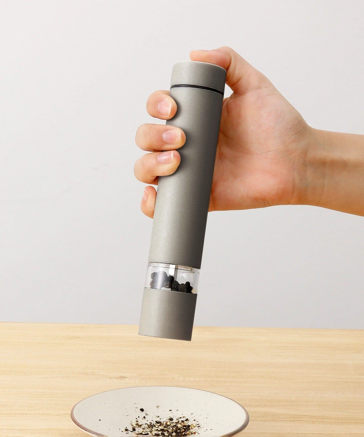 3COINS Electric Salt and Pepper Grinder_ Color : Gray_NWT