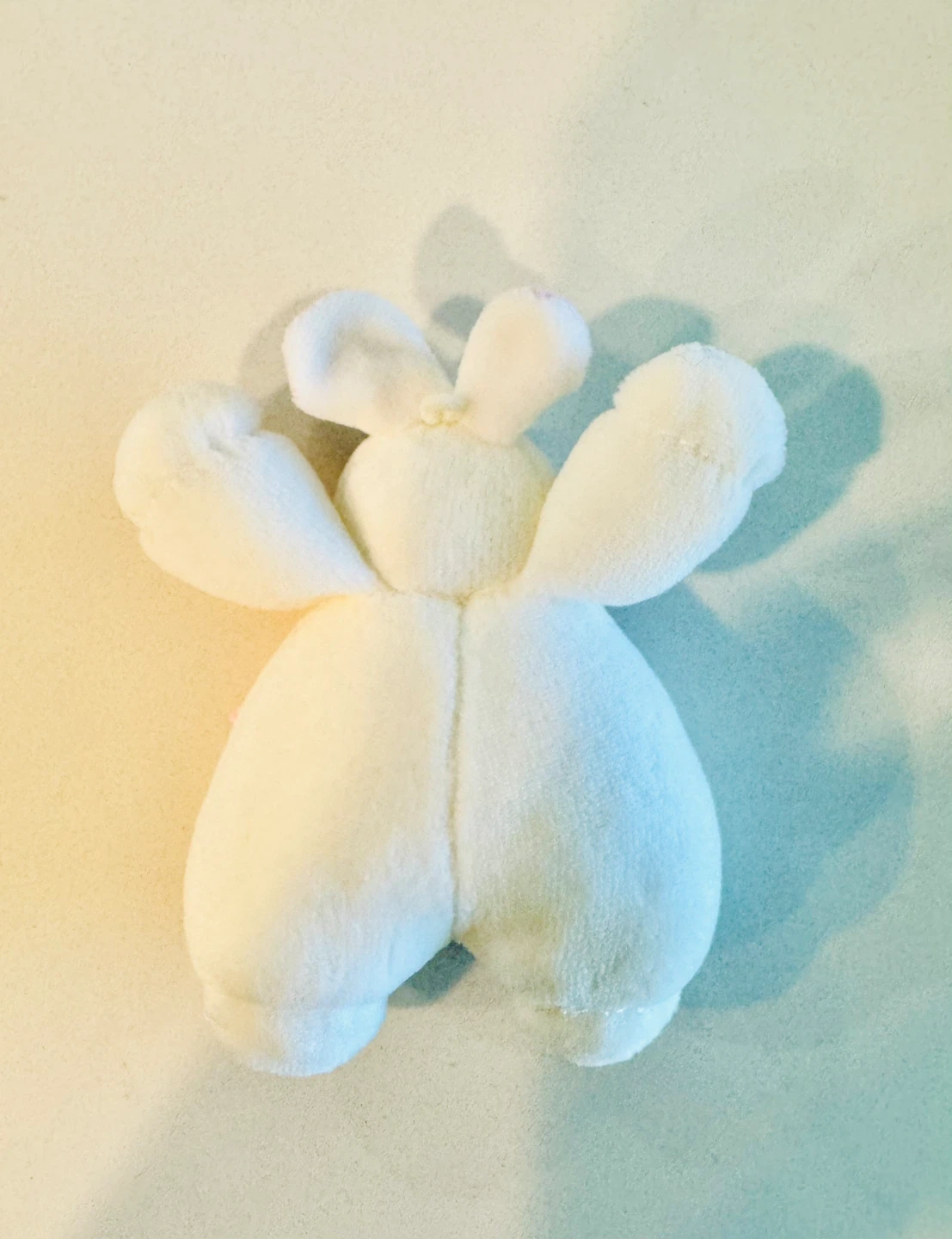 Handcrafted pink checkered bow-adorned bunny doll_Charm_NWOT - photo 3