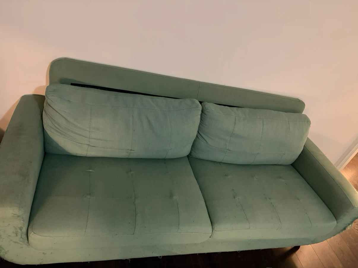 Sage Green Fabric Sofa