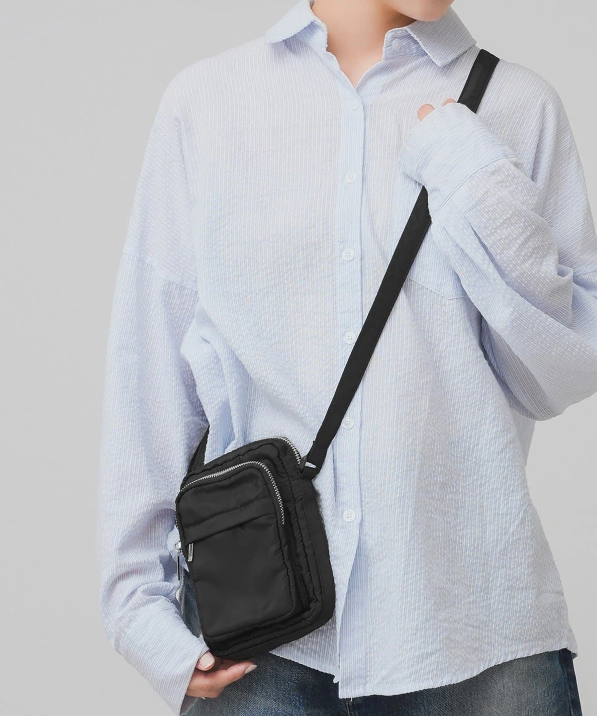Japanese Brand_Lightweight Crossbody/Shoulder Bag_Black_NWT - photo 2