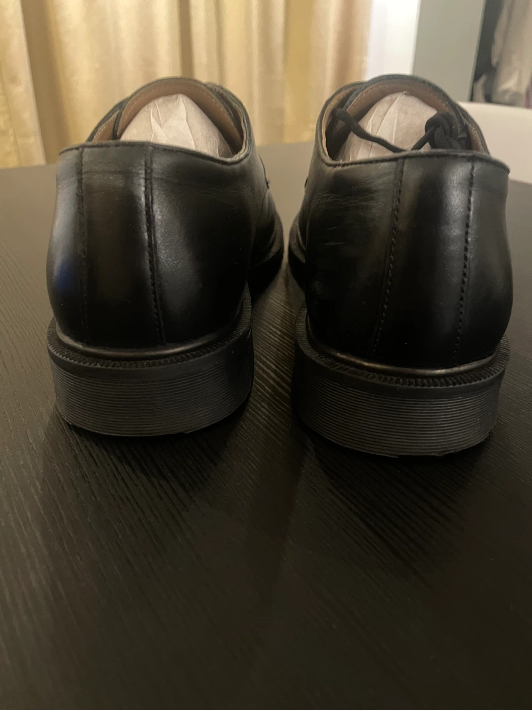 Black Leather Lace-up Shoes - photo 3