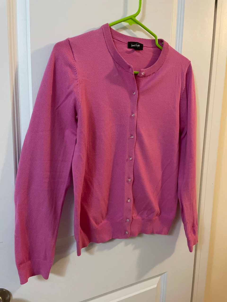 Lord & Taylor Pink Cardigan