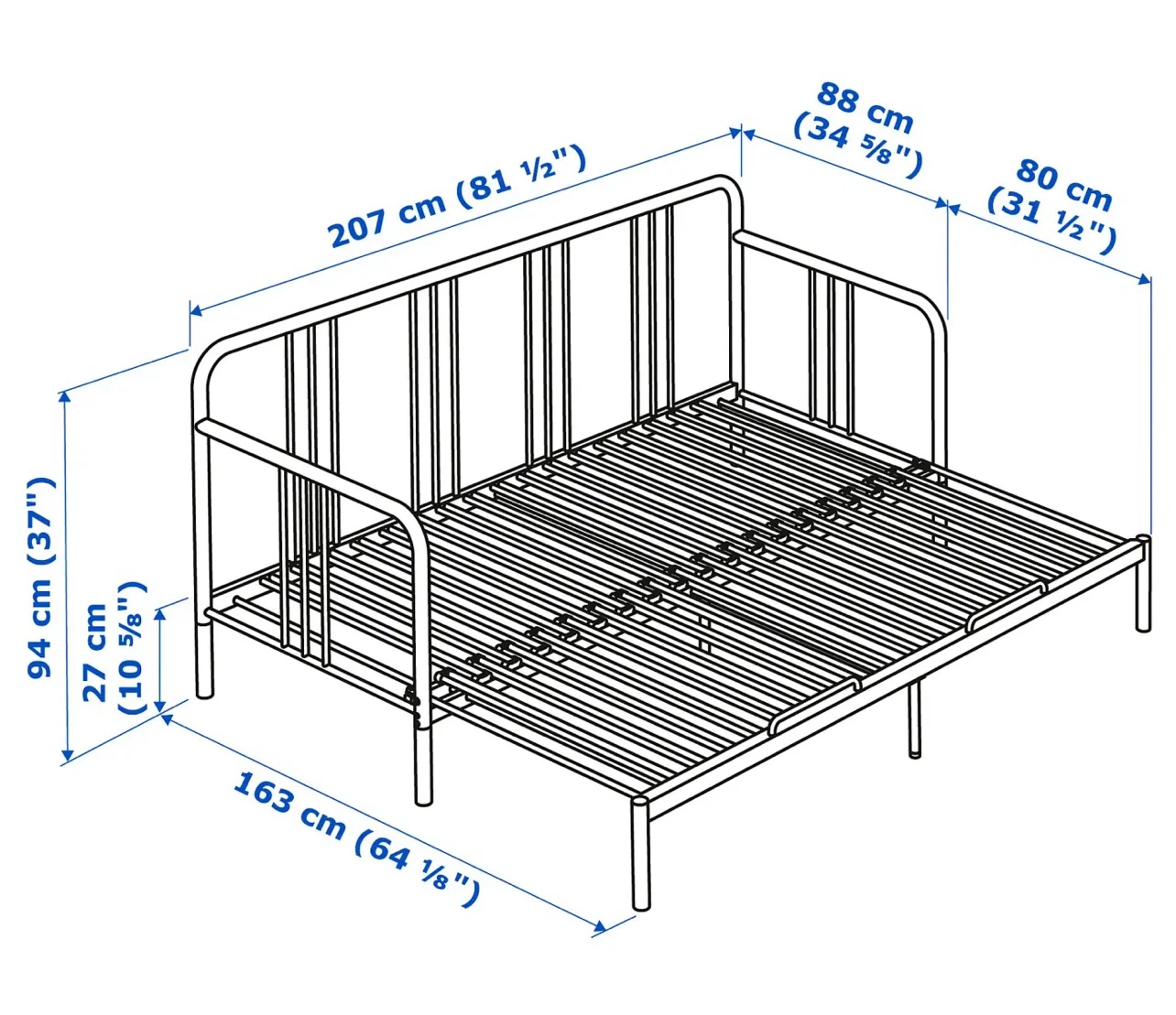 IKEA Fyresdal daybed frame - photo 3