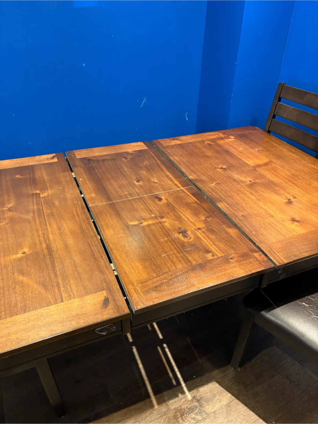 Wooden Extendable Dining Table and Bench Set - photo 2