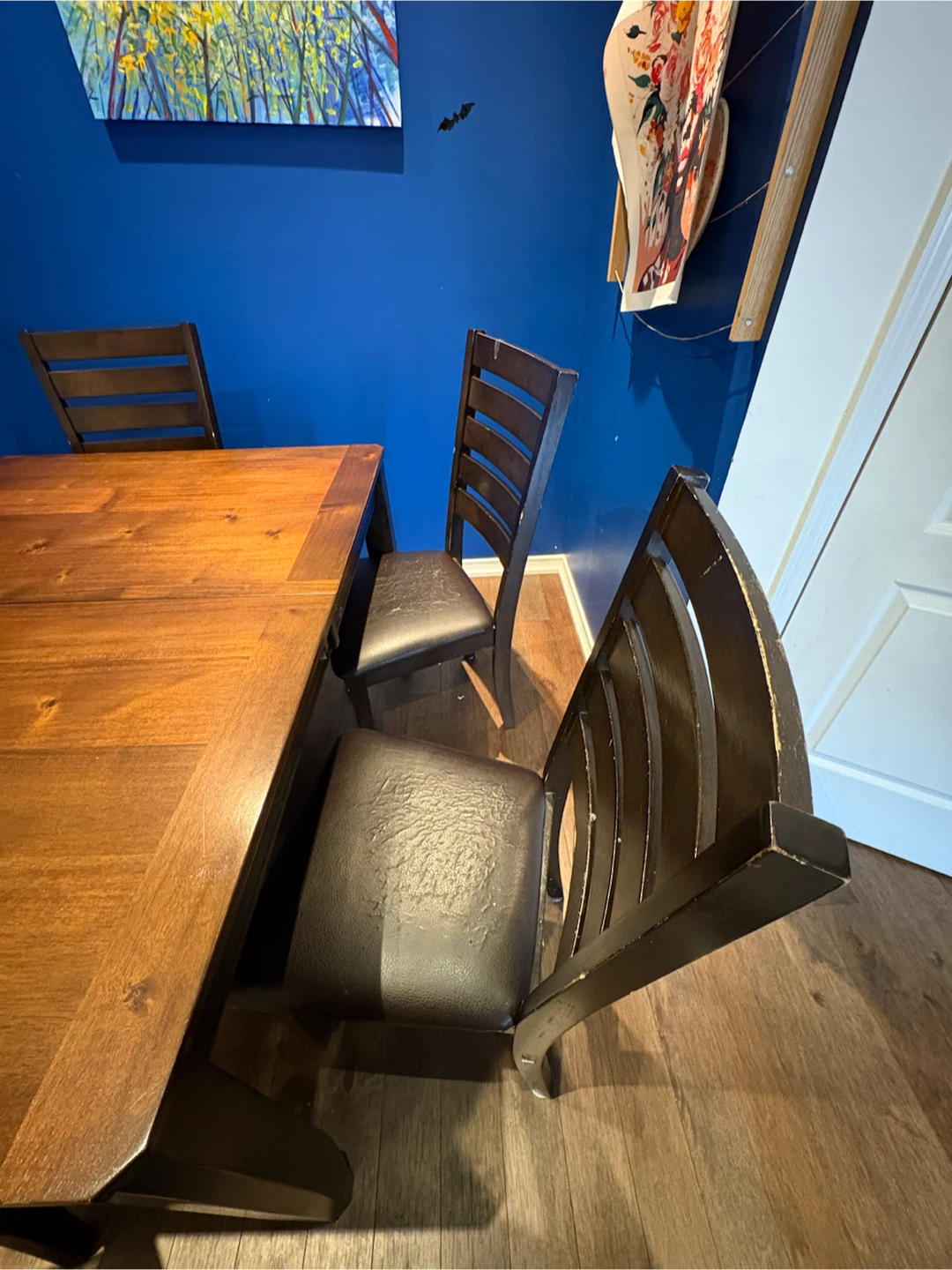 Wooden Extendable Dining Table and Bench Set - photo 4
