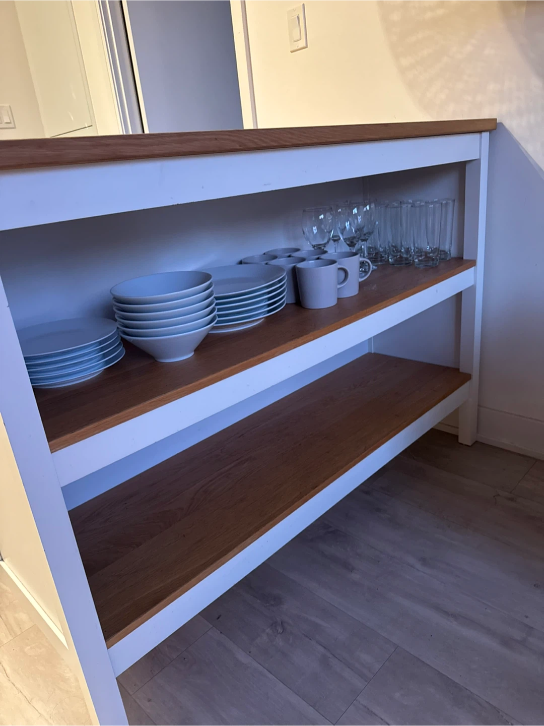 IKEA Kitchen Island with Two Stools