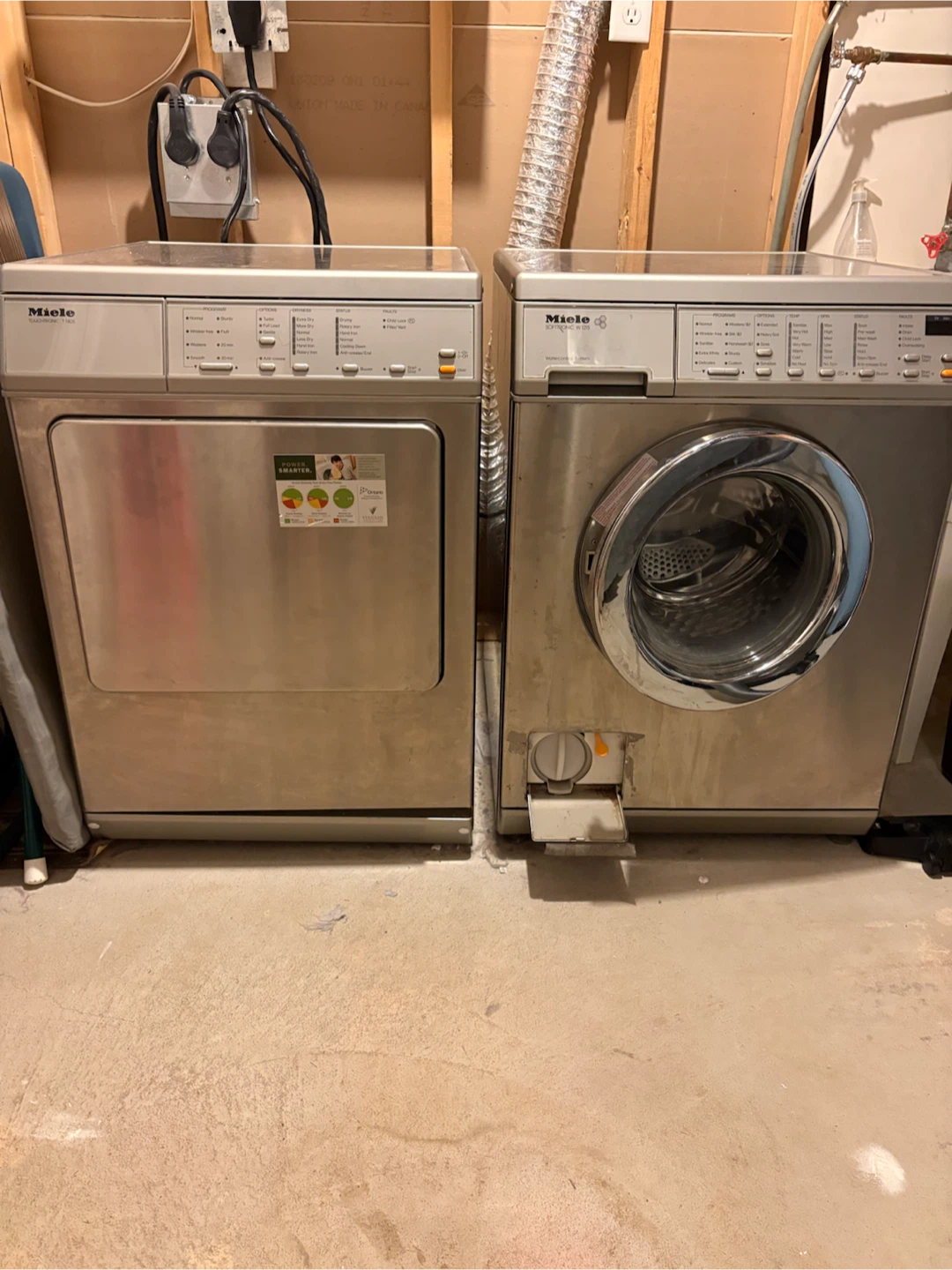 Miele washer and dryer
